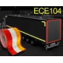 Cinta reflectante camiones y remolques Clase C ECE 104 - 5cm x 50m / 5cmx10m