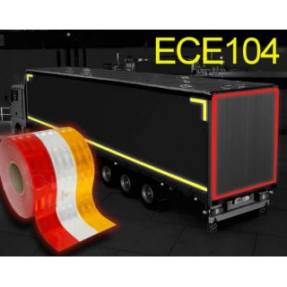 Cinta reflectante camiones y remolques Clase C ECE 104 - 5cm x 50m / 5cmx10m