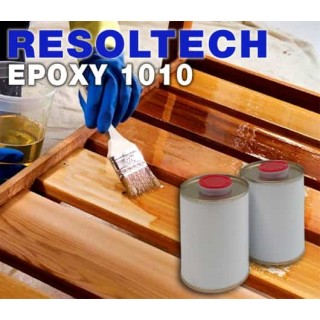 Resina epoxi Resoltech con agua para madera, hormigón, metales
