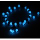 Pulsera tobillera turquesa fluorescente