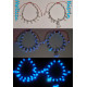 Pulsera tobillera turquesa fluorescente