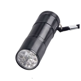 Mini Antorcha UV 9 Led luz negra 365nm