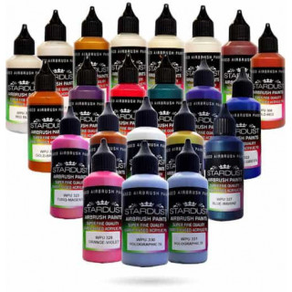 Pinturas para aerógrafo WPU Stardust Pro - 20 colores camaleón