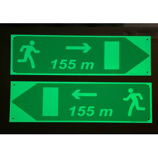 Paneles fotoluminiscentes para túneles