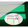 Perfil de señalización de aluminio fotoluminiscente para parte inferior