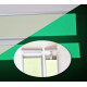 Perfil fotoluminiscente de aluminio para señalización mural