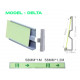 Perfil fotoluminiscente de aluminio para señalización mural