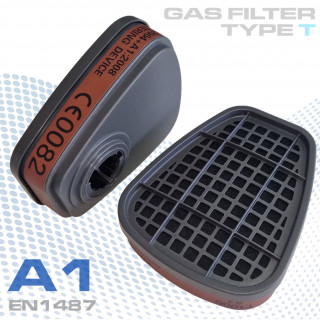 Filtros de carb&oacute;n activo para mascarillas respiratorias: cartuchos para vapores, &aacute;cidos y amon&iacute;aco